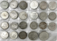 Weimarer Republik

Lots

23 Silbermünzen: 5 Mark Eichbaum 1927 A und 1928 F, 3 RM Kursmünze 1925 D, Rheinlande A, D, E, Lübeck, Bremerhaven, Nordh...