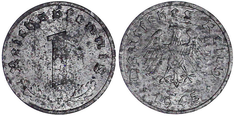 Alliierte Besatzung

Kleinmünzen

1 Pfennig 1945 F. vorzüglich/Stempelglanz....