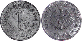 Alliierte Besatzung

Kleinmünzen

1 Pfennig 1946 F. vorzüglich/Stempelglanz. Jaeger 373.