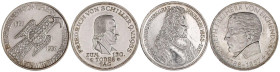 Münzen der Bundesrepublik Deutschland

Gedenkmünzen

5 Deutsche Mark, Silber, 1952-1979

Die ersten 4 Gedenkmünzen 1952 bis 1957, Germanisches M...