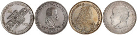 Münzen der Bundesrepublik Deutschland

Gedenkmünzen

5 Deutsche Mark, Silber, 1952-1979

Die ersten 4 Gedenkmünzen 1952 bis 1957, Germanisches M...