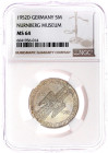 Münzen der Bundesrepublik Deutschland

Gedenkmünzen

5 Deutsche Mark, Silber, 1952-1979

Germanisches Museum 1952 D. Im NGC-Blister mit Grading ...