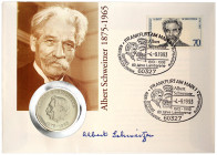 Münzen der Deutschen Demokratischen Republik

Gedenkmünzen der DDR

10 Mark 1975, Schweitzer. Im Numisbrief v. 4.9.1993 (80 Jahre Lambarene). Stem...