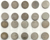 Münzen der Deutschen Demokratischen Republik

Gedenkmünzen der DDR

20 X 5 Mark 1983, Wartburg bei Eisenach. alle prägefrisch. Jaeger 1586 (20)....