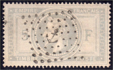 Briefmarken

Ausland

Frankreich

5 Fr. Kaiser Napoleon III 1869, sauber gestempelt und gut gezähnt. Mi. 1.000,-€ Michel 32.