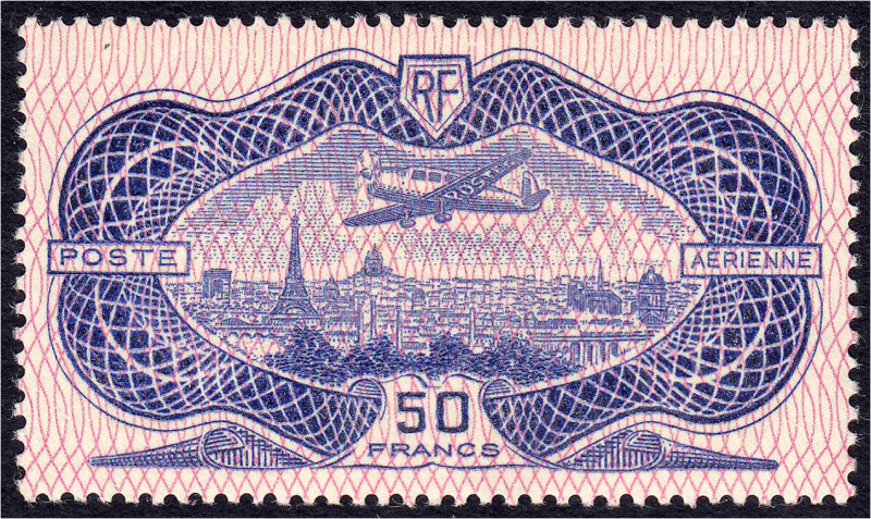 Briefmarken

Ausland

Frankreich

50 Fr. Flugzeug über Paris 1936, sauber ...