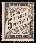 Briefmarken

Ausland

Frankreich

Portomarken

5 Fr. Neue Ziffernzeichnung 1881/84 sauber in ungebrauchter Erhaltung mit Falz. Fotobefund Rayb...