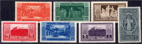 Briefmarken

Ausland

Italien

20 C. - 10 L. 1400 Jahre Klosterabtei Monte Cassino 1929, kompletter Satz in gestempelter Erhaltung. Mi. 200,-€ M...