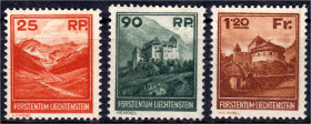 Briefmarken

Ausland

Liechtenstein

25 Rp. - 1.20 Fr. Landschaften und Gebäude 1933, ungebraucht, sauber Entfalzt, jeder Wert geprüft Marxer BP...