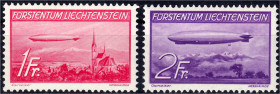 Briefmarken

Ausland

Liechtenstein

1 Fr. - 2 Fr. Zeppeline 1936, kompletter Satz in postfrischer Luxuserhaltung, unsigniert.. Mi. 220,-€ Miche...