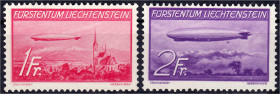 Briefmarken

Ausland

Liechtenstein

1 Fr. - 2 Fr. Zeppeline 1936, kompletter Satz in postfrischer Luxuserhaltung, unsigniert.. Mi. 220,-€ Miche...