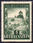 Briefmarken

Ausland

Liechtenstein

5 Fr. Schloss Vaduz 1952, postfrische Erhaltung. Mi. 250,-€ Michel 309.