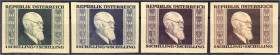 Briefmarken

Ausland

Österreich

1 S - 5 S Karl Renner 1946, ungezähnter Satz mit Falz. Mi. 140,-€ Michel 772 B - 775 B.
