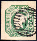Briefmarken

Ausland

Portugal

50 R. Königin Maria II 1853, sauber gestempelt mit Nummernstempel ,,48", breitrandiges Exemplar. Fotoattest Da M...