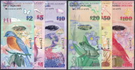 Banknoten

Ausland

Bermuda

2, 5, 10, 20, 50 u. 100 Dollars 1.1.2009. Alle die selbe KN. 000543. I / I-, sehr selten. Pick 57, 58, 59, 60, 61, ...