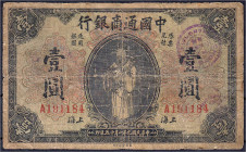 Banknoten

Ausland

China

Commercial Bank of China 1 Dollar 1920. IV. Pick 9.