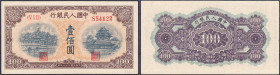 Banknoten

Ausland

China

Peoples Bank of China, 100 Yuan 1949. Block 512 u. Seriennummer 854122. I- Pick 832.
