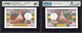Banknoten

Ausland

Französ. Somaliland, Dschibuti

SPECIMEN der Banque de l´Indochine, 1000 Francs o.D. (1946), mit Perforation SPECIMEN und KN...