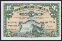 Banknoten

Ausland

Gibraltar

1 Pound 20.11.1971. I. Pick 18b.