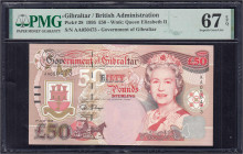 Banknoten

Ausland

Gibraltar

50 Pounds 1.7.1995. PMG Grading 67 Suberb Gem Unc EPQ. Pick 28.