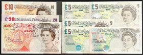 Banknoten

Ausland

Grossbritannien

Bank of England, 8 Scheine zu 5x 5,10, 20 und 50 Pounds (1990 - 2012). I / I- Pick 382, 388, 389, 390, 4x 3...