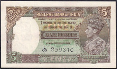 Banknoten

Ausland

Indien

5 Rupien o.D. Unterschrift: C. D. Deshmukh. II+, Nadelstiche. Pick 18b.
