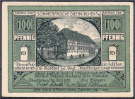 Banknoten

Deutsches Notgeld und KGL

Oberkirchen (Westfalen)

Gasthof F. C. Vogt, 100 Pfg. 30.8.1921. II- / III+ Lindman 970. Topp 694.1.
