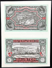 Banknoten

Deutsches Notgeld und KGL

Osterwieck (Prov. Sachsen)

Bogen, 2 zusammenhängende Scheine zu je 100 Mark Glaceleder 1.5.1922. Beids. h...