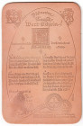 Banknoten

Deutsches Notgeld und KGL

Pößneck (Thüringen)

1,50 Goldmark Schuhsohlenleder 27.9.1923 (1988). Blindprägung. (Neudruck) Rs. mit gel...