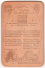 Banknoten

Deutsches Notgeld und KGL

Pößneck (Thüringen)

1,50 Goldmark Schuhsohlenleder 27.9.1923 (1988). Blindprägung. (Neudruck) Rs. mit gel...