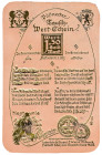 Banknoten

Deutsches Notgeld und KGL

Pößneck (Thüringen)

1,50 Goldmark Schuhsohlenleder 27.9.1923 (1988). Prägung in Gold. (Neudruck) Rs. mit ...