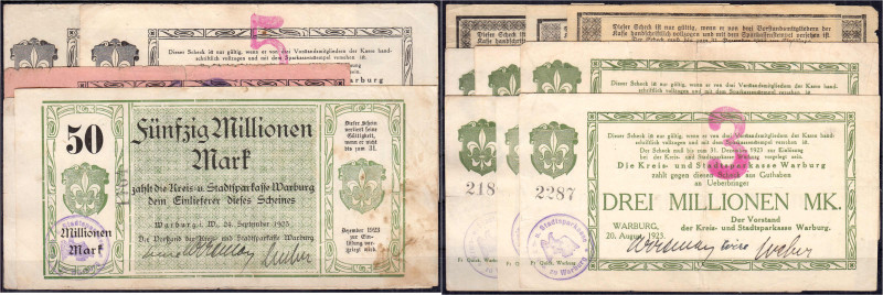 Banknoten

Deutsches Notgeld und KGL

Warburg

Stadt, insgesamt 14 Scheine...