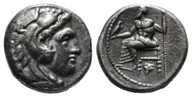 KINGS OF MACEDON. Philip III Arrhidaios (323-317 BC). Drachm.
Obv: Head of Herakles right, wearing lion skin.
Rev: ΦΙΛΙΠΠΟY.
Zeus seated left, holding...