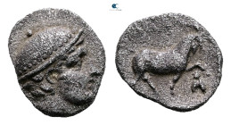 Thrace. Ainos circa 408-406 BC. Diobol AR