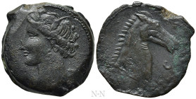 CARTHAGE. Ae (Circa 300-264 BC). Mint on Sardinia