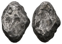 PERSIA, Achaemenid Empire. Time of Xerxes II to Artaxerxes II. Circa 420-375 BC. AR Siglos. Persian king or hero in kneeling-running right/ Incuse pun...