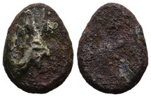 PERSIA, Achaemenid Empire. Time of Xerxes II to Artaxerxes II. Circa 420-375 BC. AR Siglos. Persian king or hero in kneeling-running right/ Incuse pun...