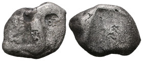 PERSIA, Achaemenid Empire. Time of Xerxes II to Artaxerxes II. Circa 420-375 BC. AR Siglos. Persian king or hero in kneeling-running right/ Incuse pun...