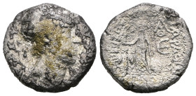 KINGS of CAPPADOCIA. Ariarathes X Eusebes Philadelphos. 42-36 BC. AR Drachm. Eusebia mint. Dated RY 5 (37/6 BC). Diademed head right / Athena Nikephor...