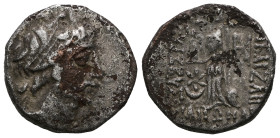 Cappadocia, Ariobarzanes III Eusebes Philoromaios AR Drachm. 52-42 BC. Diademed head of Ariobarzanes right / ΒΑΣΙΛΕΩΣ ΑΡΙΟΒΑΡΖΑΝΟΥ ΕΥΣΕΒΟΥΣ ΚΑΙ ΦΙΛΟΡΩ...