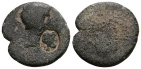 Countermarked coins.
Unidentified Roman Provincial coin.
Weight 3,17 gr - Diameter 16 mm.