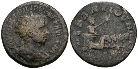 PISIDIA, Antiochia. Philip II. AD 247-249. Æ
Weight 11,54 gr - Diameter 25 mm.