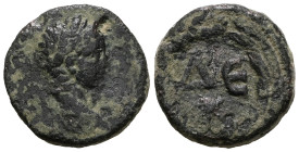 Elagabalus Æ As of Antioch, Seleucis and Pieria. AD 218-222.
Weight 5,87 gr - Diameter 16 mm.