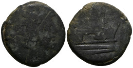 Anonymous. Circa 225-217 BC. Æ
Weight 20,81 gr - Diameter 30 mm.