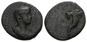 LYDIA. Philadelphia. Agrippina minor (Augusta, 50-59). Ae. 
Weight 3,18 gr - Diameter 14 mm.