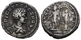 Geta. As Caesar, AD 198-209. AR Denarius
Weight 3,23 gr - Diameter 17 mm.