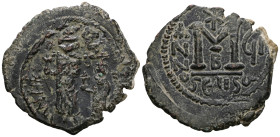 Heraclius, with Heraclius Constantine. 610-641. Æ Follis
Weight 13,36 gr - Diameter 33 mm.