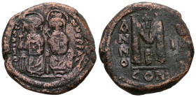 Justin II, with Sophia. 565-578. Æ 
Weight 14,86 gr - Diameter 25 mm.