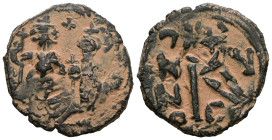 Byzantine uncertain, Bronze AE.
Artificial sandpatina
Weight 3,66 gr - Diameter 21 mm.