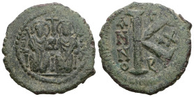 Justin II, with Sophia. 565-578. Æ 
Weight 7,29 gr - Diameter 23 mm.
